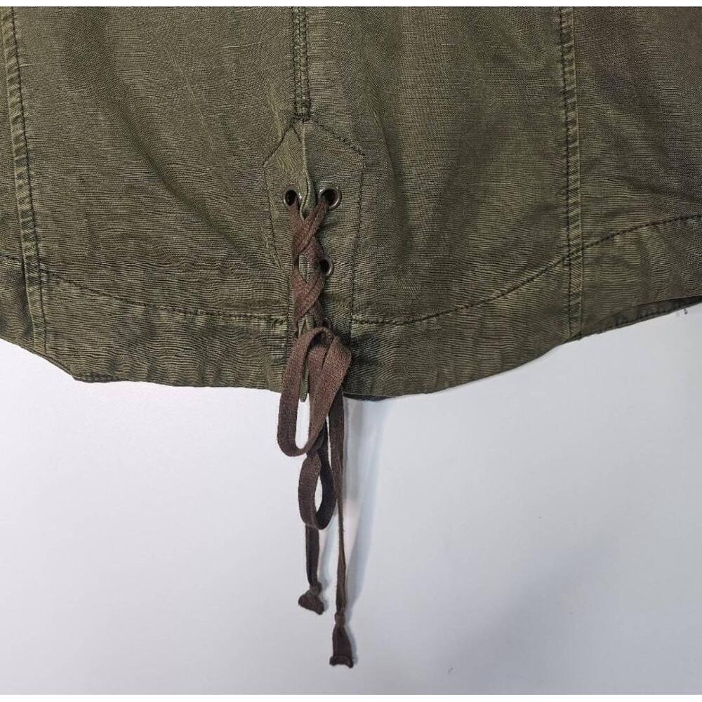 Anthropologie Hei Hei Camouflaged Lace Anorak Jacket Green 
Size Midium - Picture 4 of 13